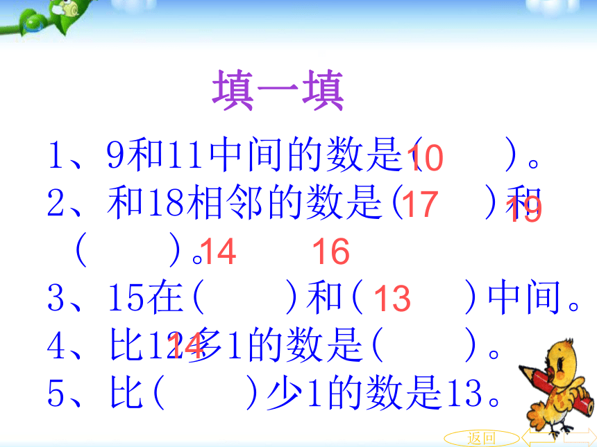 数学一年级上人教版总复习课件（48张）