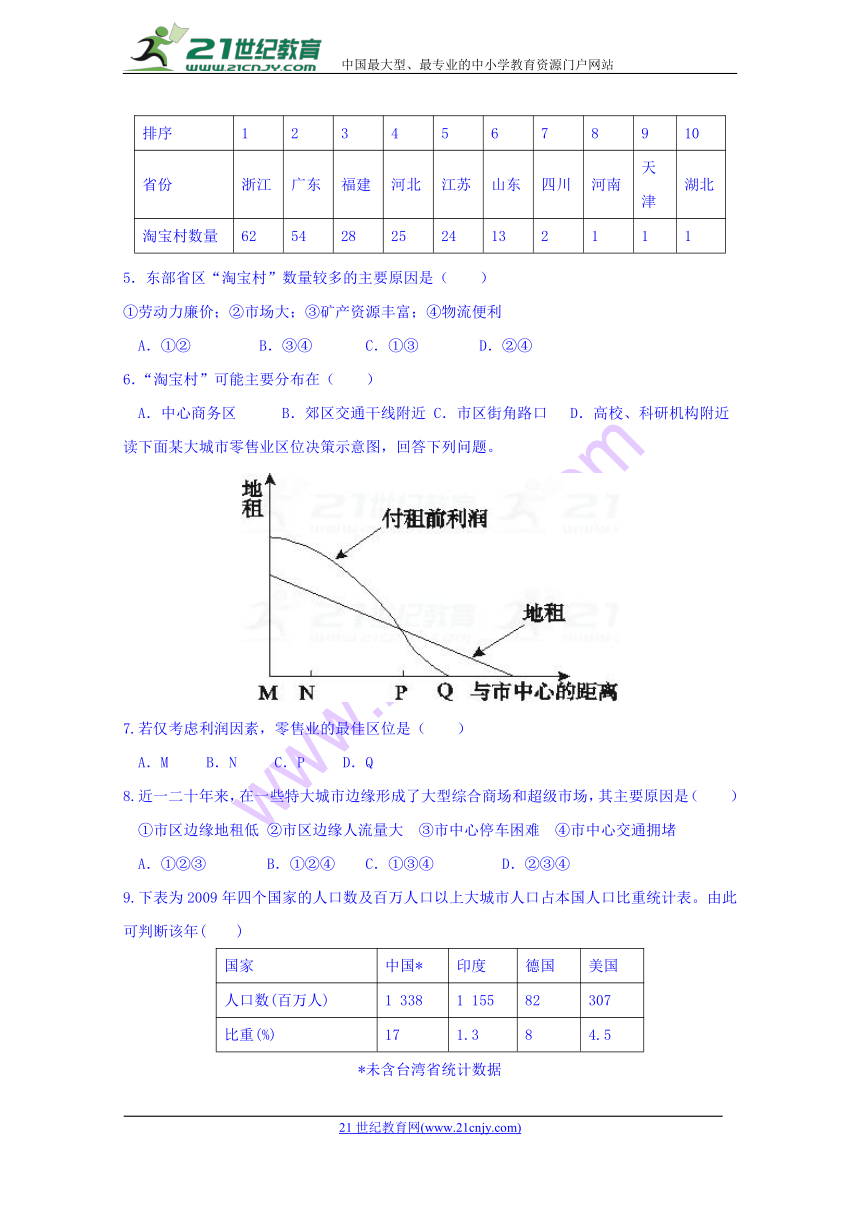 江西省奉新县第一中学2017-2018学年高一下学期第二次月考地理试题