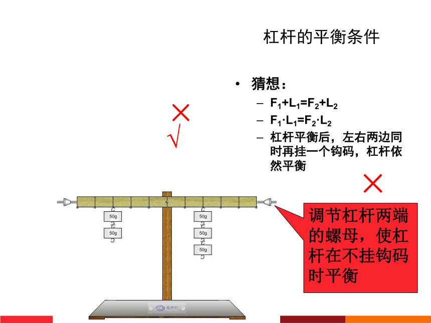 10.1 科学探究 杠杆平衡条件 课件 （共27张PPT）