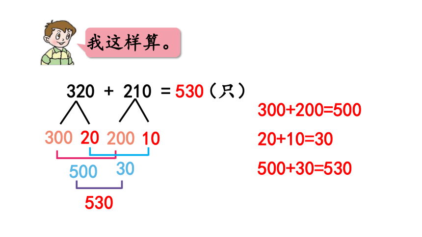 小學數學青島版六三制二年級下四三位數加減法不進位不退位的筆算及