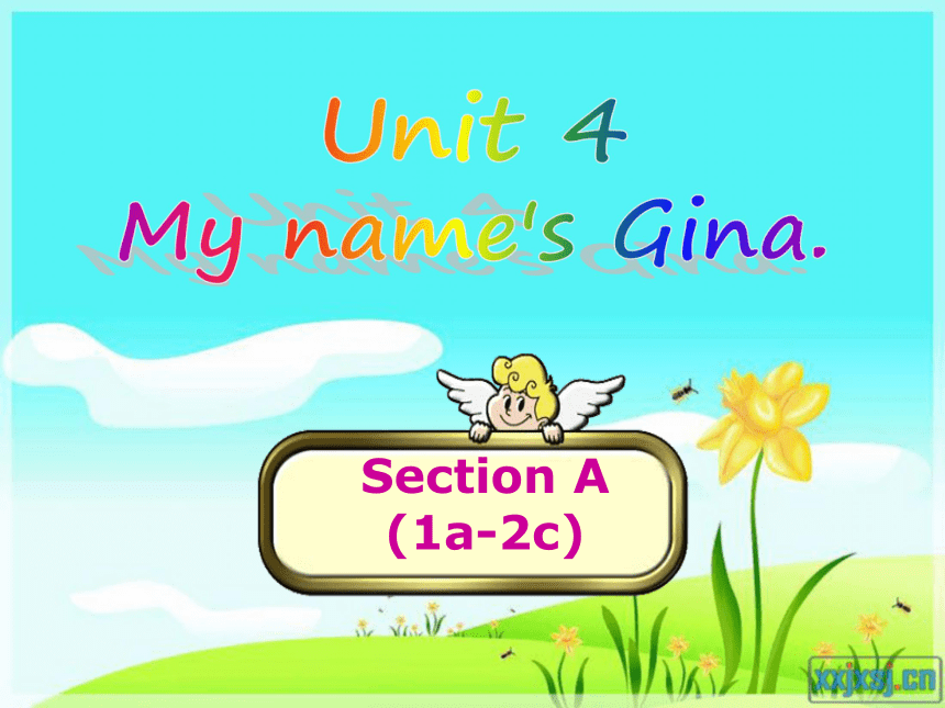 鲁教版（五四制）六年级上Unit 4 My name’s is Gina section A （1a-2c）课件 （34张PPT）