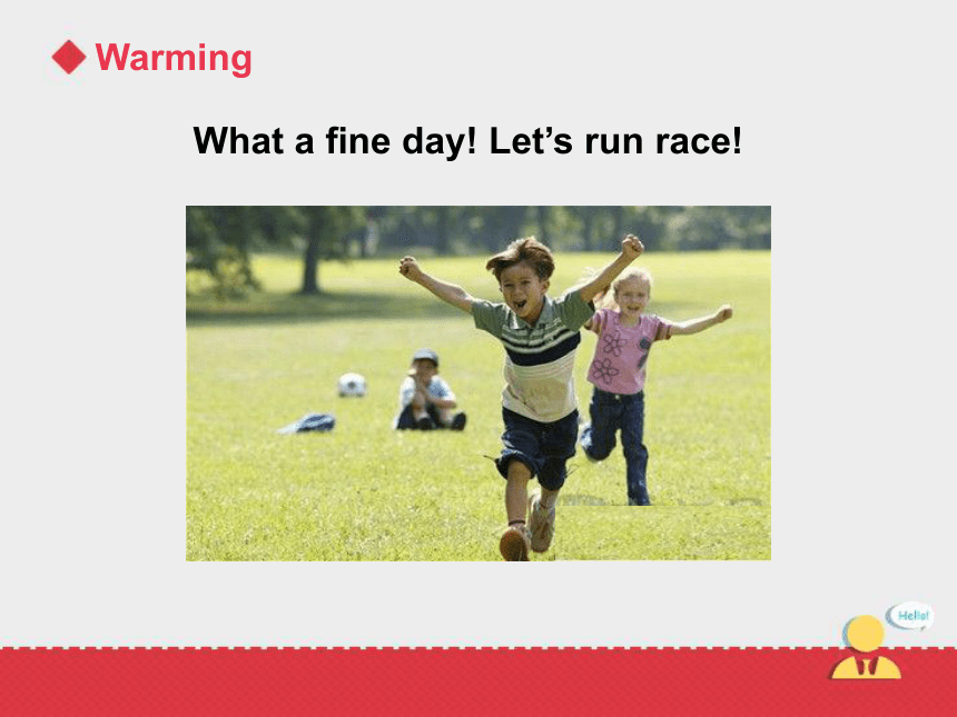 科普版小学英语三年级下Lesson 5 Let's run a race 课件