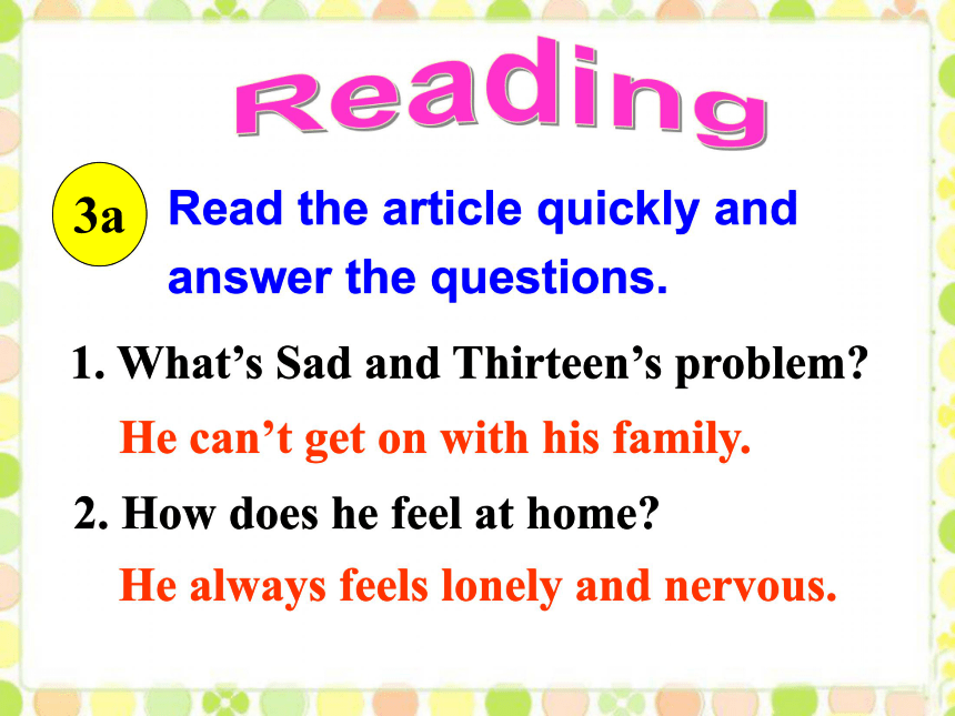 人教版英语八下Unit 4 Why don’t you talk to your parents? Section A 3a—3c  课件(共58张PPT)