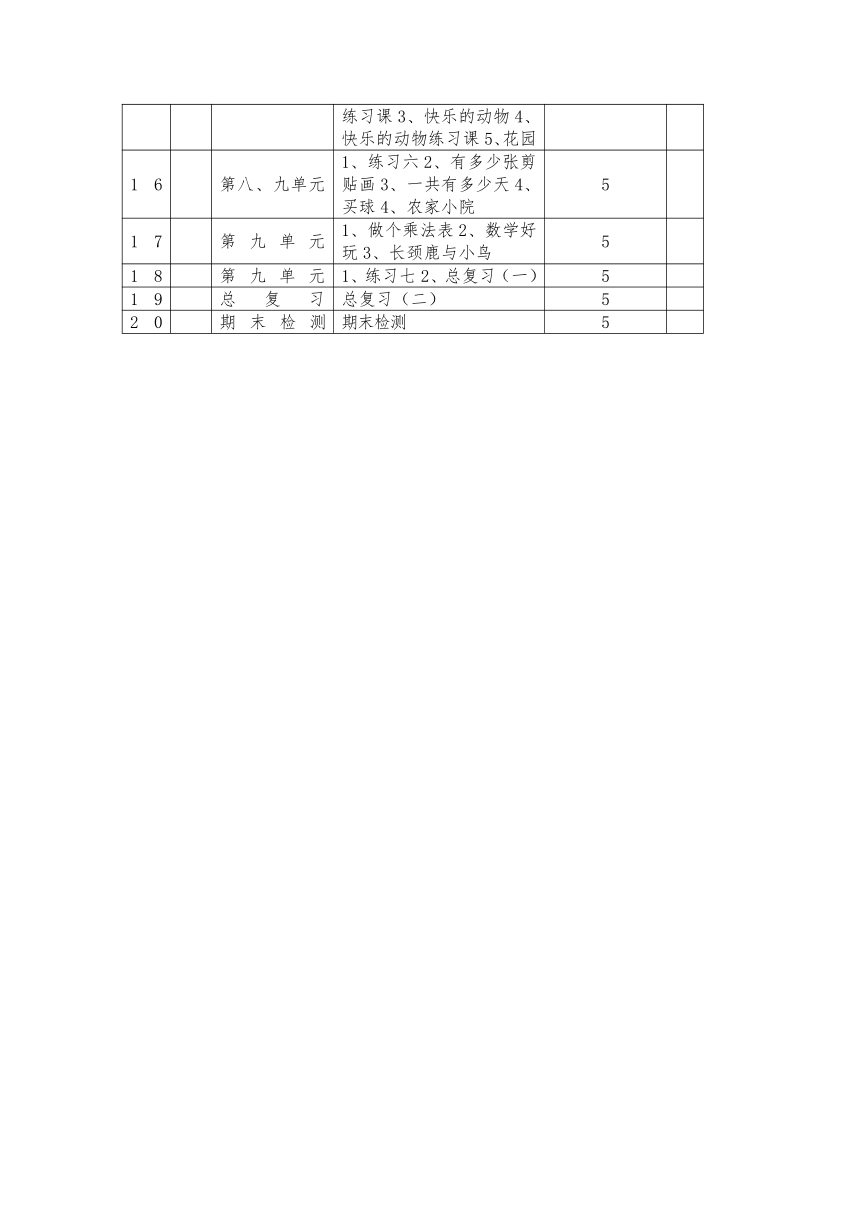 北师大版二年级数学上册 全册教案 （含进度安排） (82页)