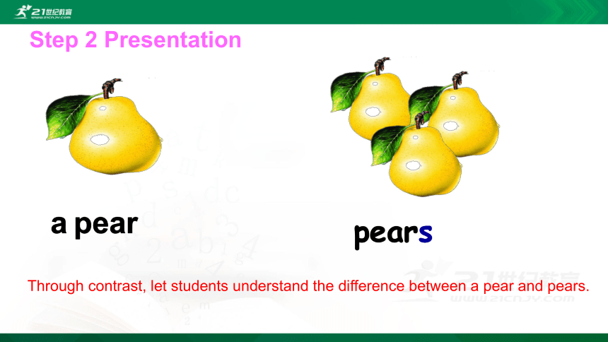 Unit 5 Do you like pears? Part A Let’s learn说课课件
