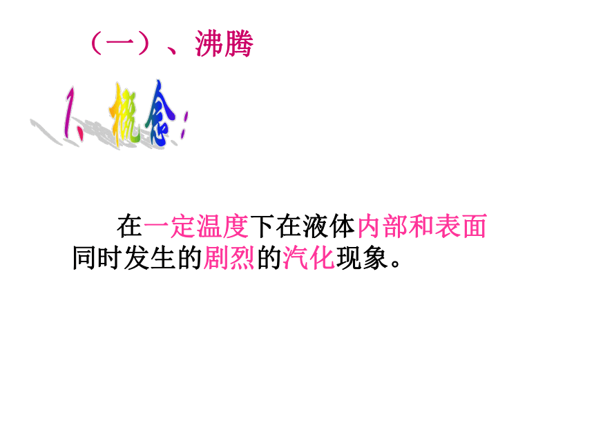 九年级物理 12.3 汽化和液化 课件