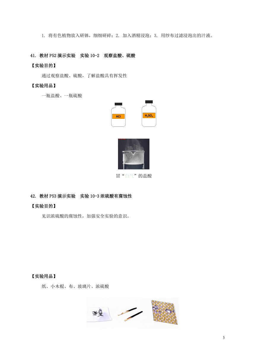 第十单元 酸和碱复习素材