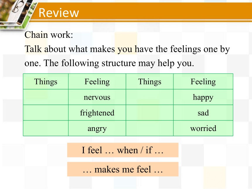 仁爱版八年级下Unit  5  Feeling excited Topic 3 Many things can affect our feelings. Section C课件(共17张PPT)