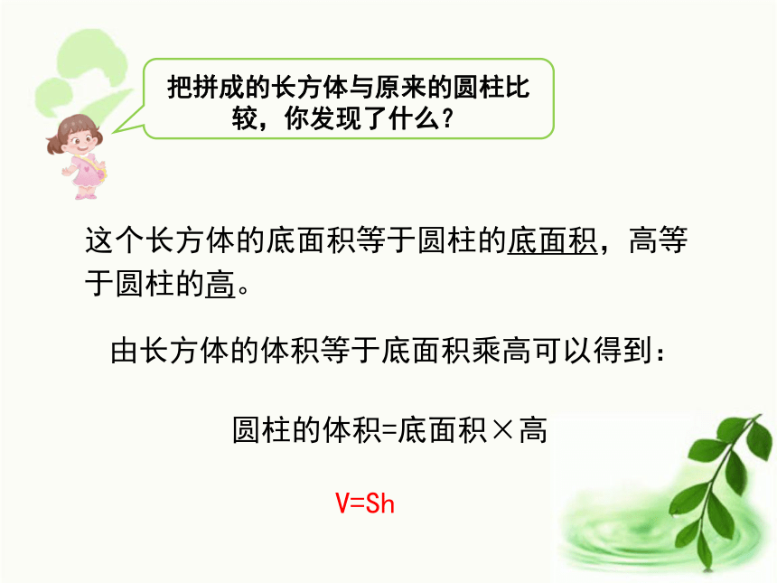 人教版数学六年级下册3.3   圆柱的体积（例5、例6、例7）（课件28张ppt）