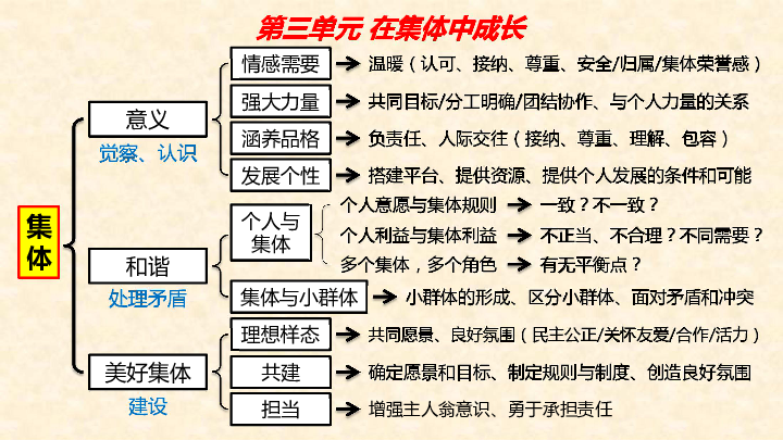 在集体中成长知识点图片