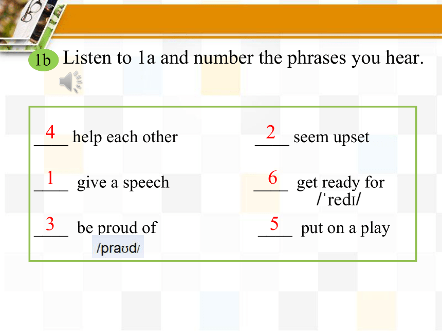 仁爱版八年级下Unit  5  Feeling excited Topic 3 Many things can affect our feelings. Section B课件(共19张PPT)