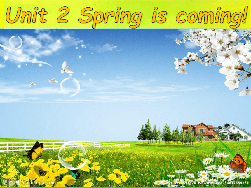 Unit 2 Spring is coming! PB 课件