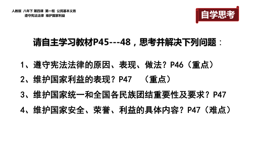 4.1 公民基本义务 课件（46张ppt）