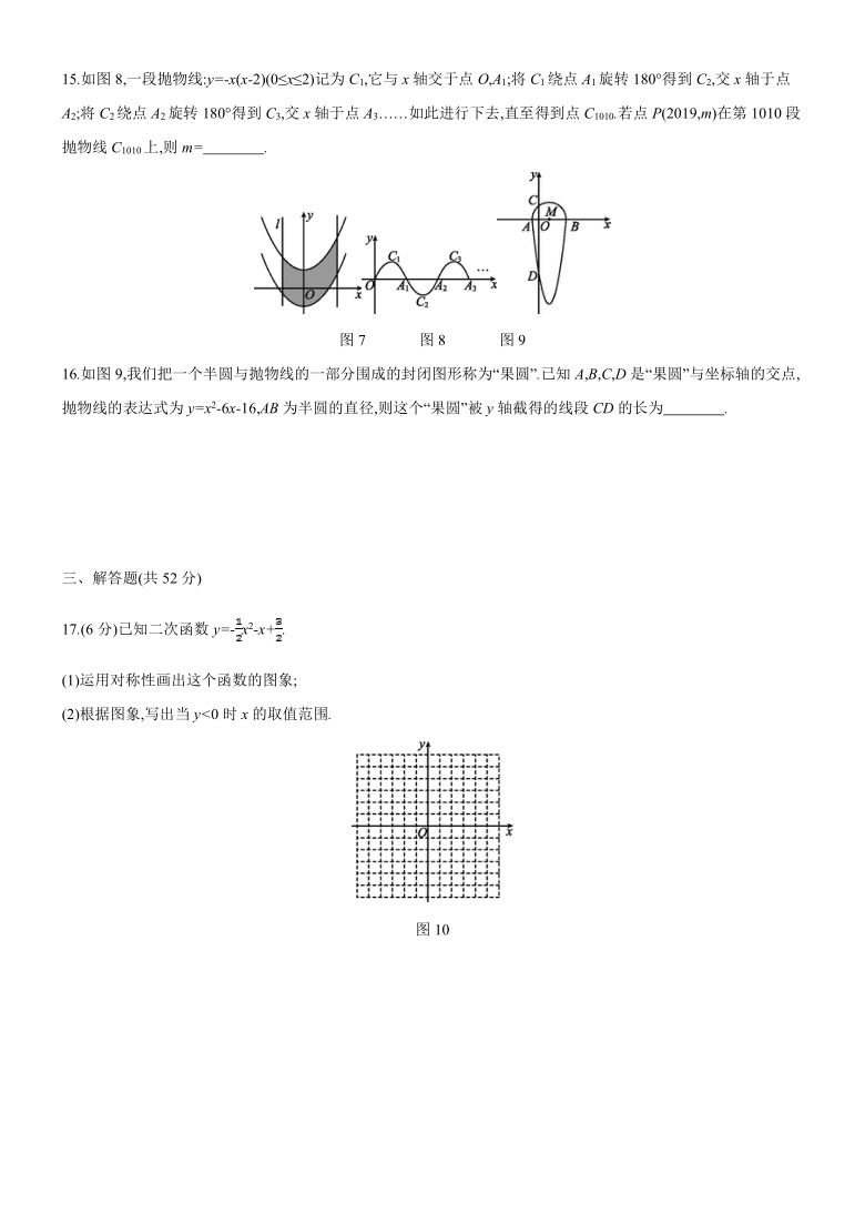 北师大版九年级数学下册第二章《二次函数》测试卷（word，含答案）