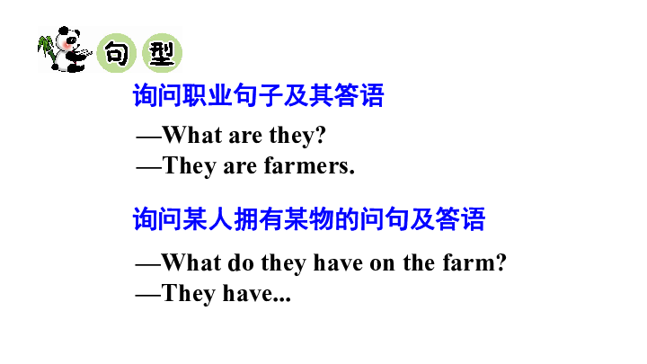 Unit 2 What Do They Have on the Farm课件(共17张PPT)