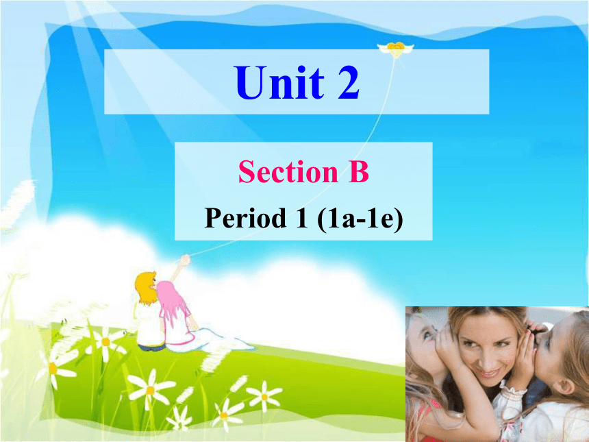 Unit  2  Why don’t you talk to your parents? Section B Period 1 (1a-1e) 课件