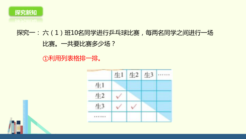 北师大版小学六年级数学上 6 比赛场次 课件 (共20张PPT)