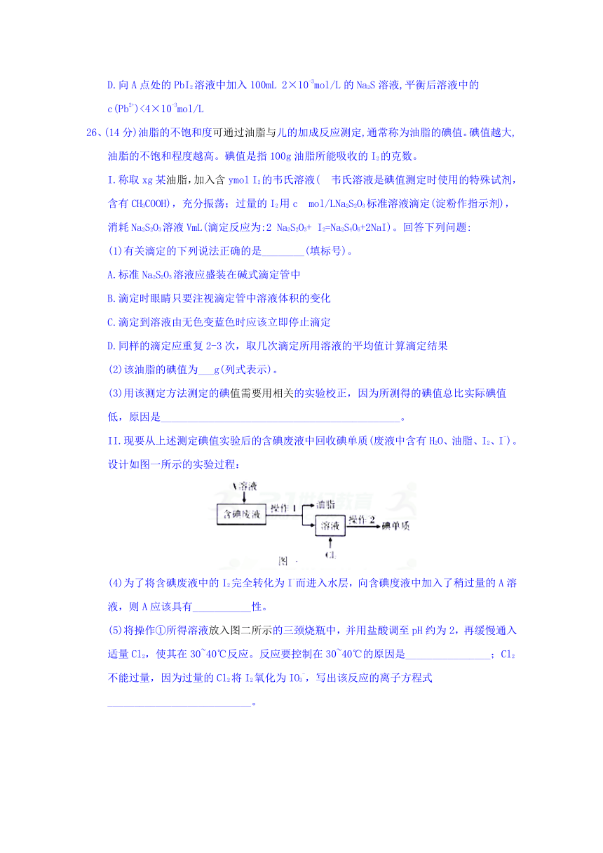 广西桂林市、百色市、崇左市2018届高三联合模拟考试（第三次）理综化学试题
