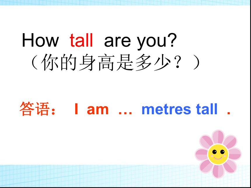 Unit 6 How tall are you? 课件