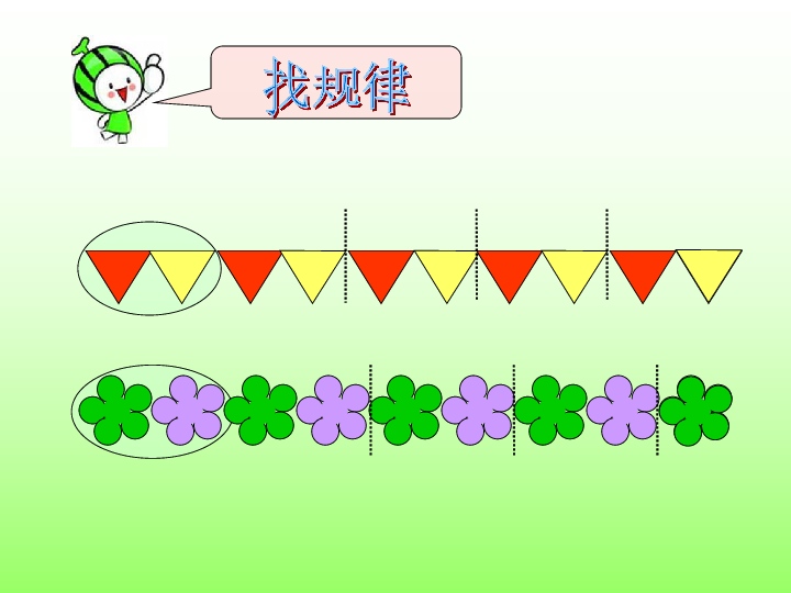 二年级下册数学 课件《找规律》 人教新课标（2014秋）(共17张PPT)