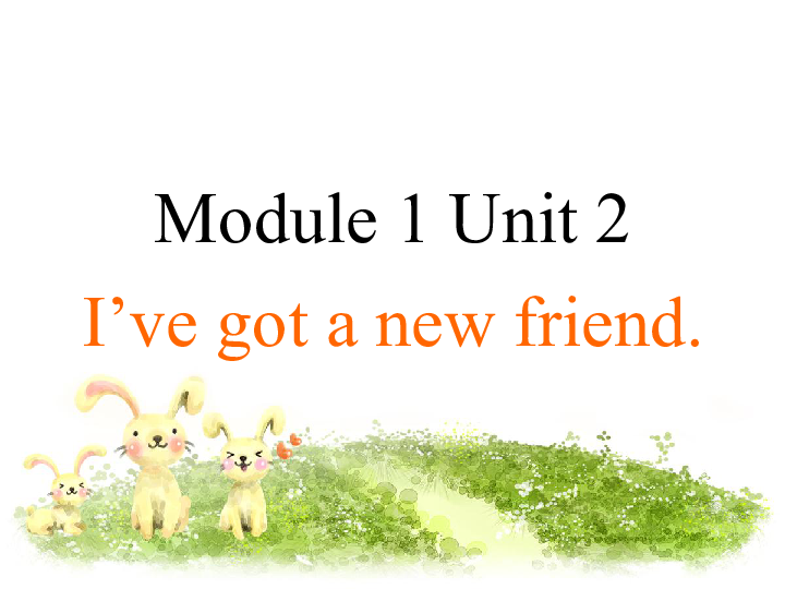 Module 1 Unit 2 I’ve got a new friend 课件(共17张PPT)