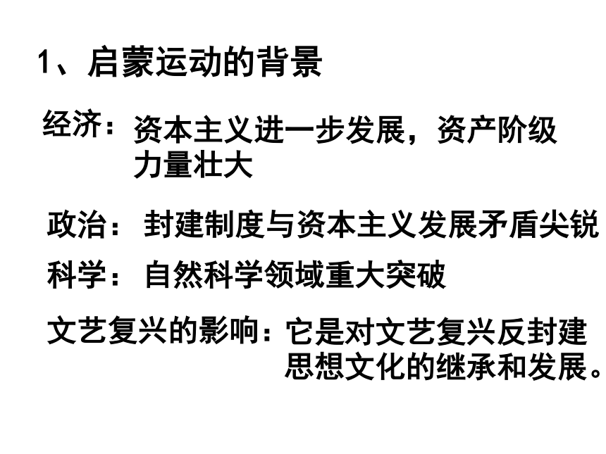 山西省怀仁县巨子学校高中部人教版高中历史必修三课件 2-7 启蒙运动（共19张PPT）