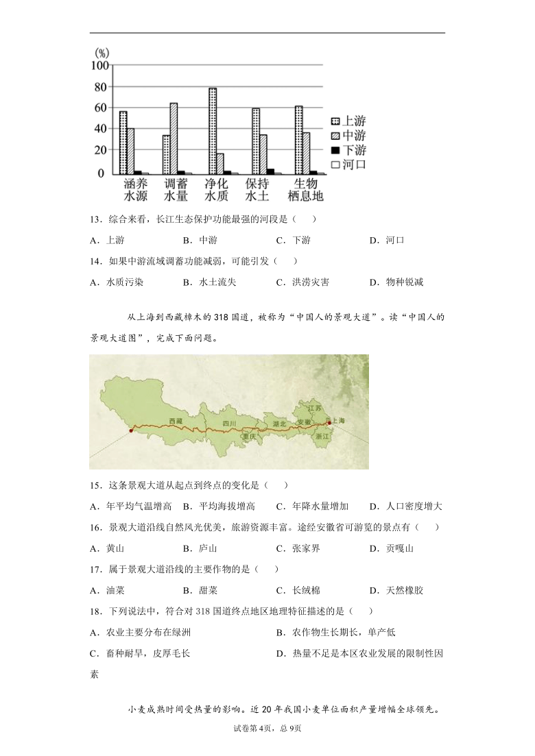 湖南省醴陵市2020-2021学年八年级上学期期末地理试题(word解析版)