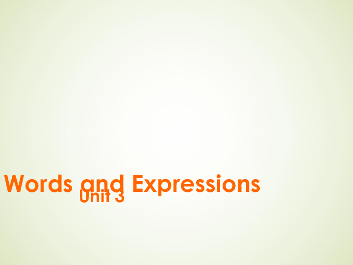 人教版高中英语必修一Unit3 Travel journal Words and Expressions课件（共28张PPT）