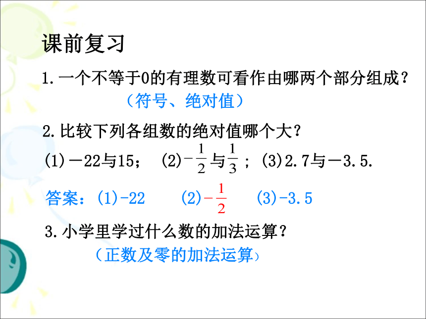 新人教版七年级上册1.3.1有理数的加法课件（共23张ppt）