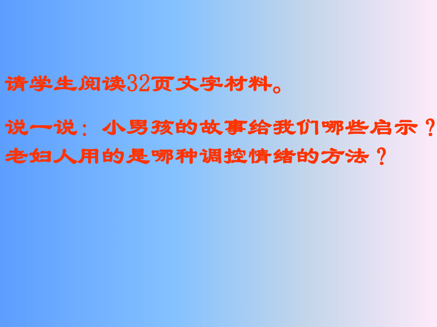 调节和控制好自己的情绪课件