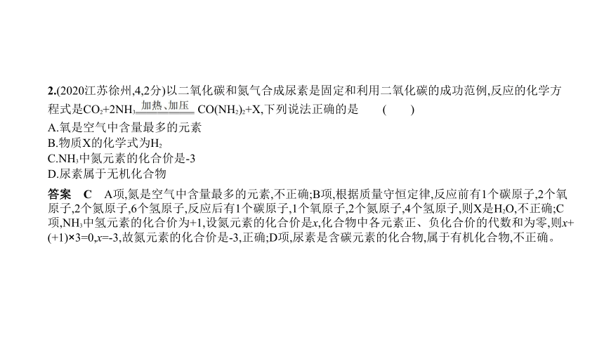 2021年化学中考复习江苏专用 专题十　质量守恒定律　化学方程式课件（82张ppt）