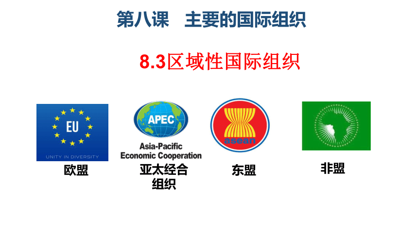 83区域性国际组织课件20212022学年高中政治统编版选择性必修一当代