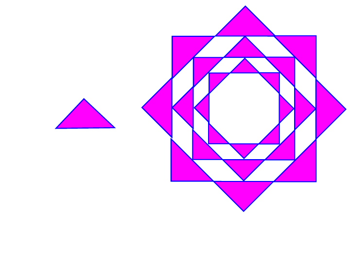 三角形平移旋转图案图片