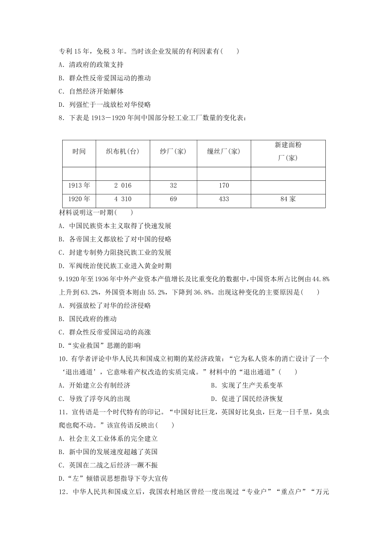 河南省濮阳职业技术学院附属中学2020-2021学年高一下学期期末检测历史试题 Word版含解析