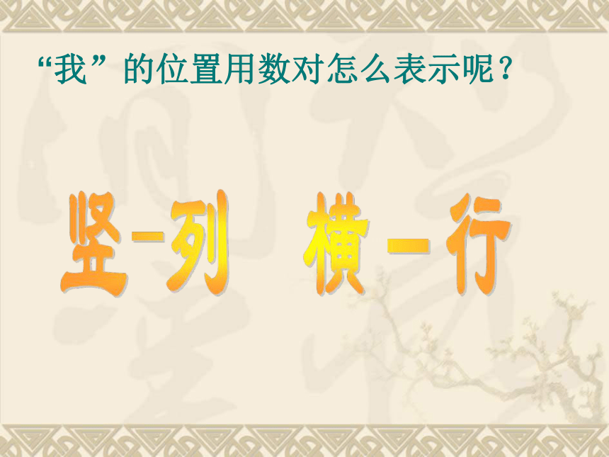 数学六年级下冀教版1.2《用数对确定位置》课件