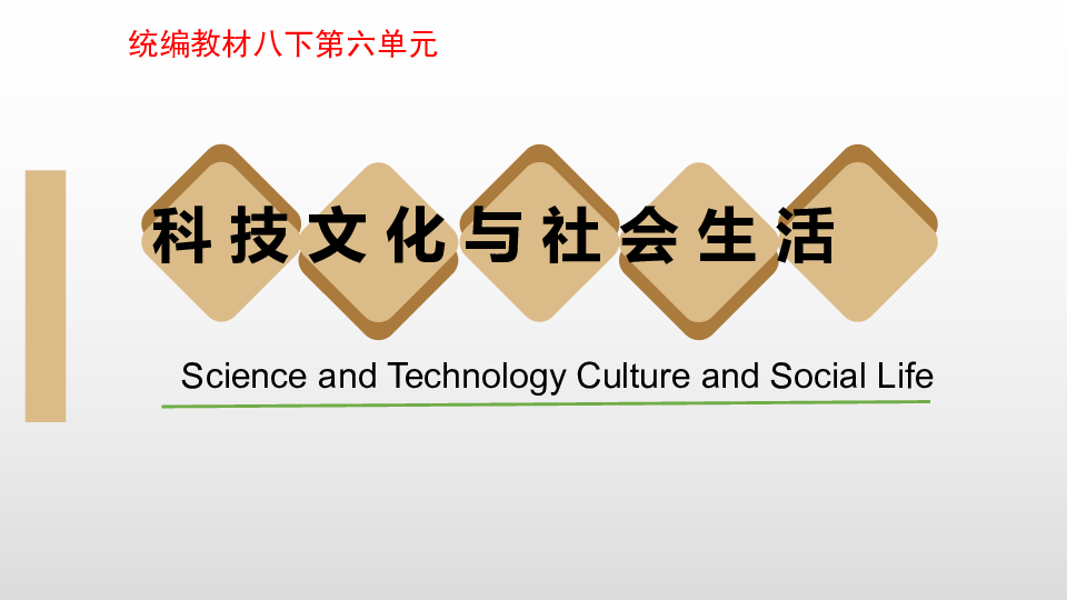 复习课件：中国现代史八下第六单元 科技文化与社会生活【28张PPT】
