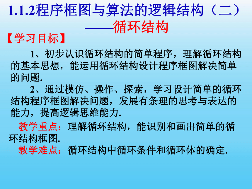 1.1.2 程序框图与算法的基本逻辑结构 课件3