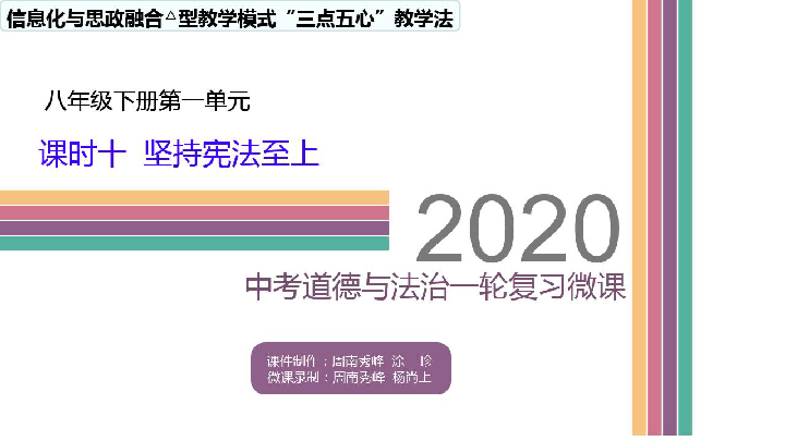 道德与法治中考一轮复习课件 课时十 坚持宪法至上（适用希沃白板）