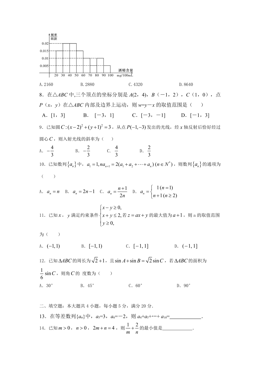 广东省揭西县河婆中学2016-2017学年高二上学期期中考试数学（文）试题 Word版含答案