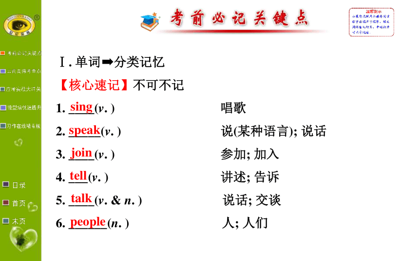 云南师范大学五华区实验中学2014-2015学年七年级英语下册复习课件： Units 1-4