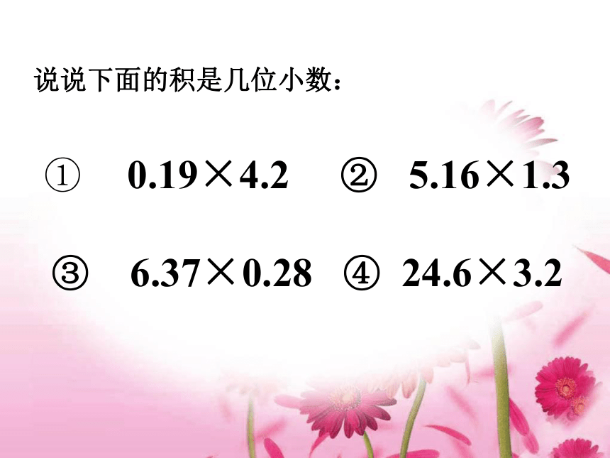 人教版数学五年级上小数乘法复习课课件(共20张ppt)