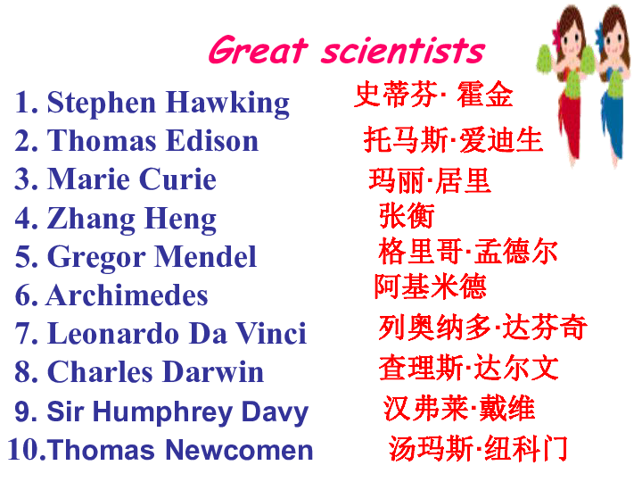 高二英语必修五Unit 1 Great Scientists-Reading 课件(共34张PPT)