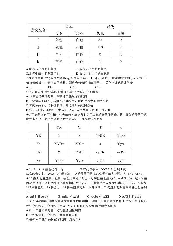 湖南省长郡中学2018-2019学年高一下学期期末考试生物试题