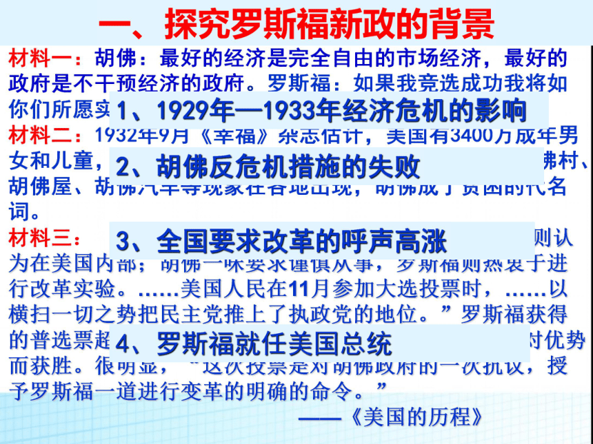 人教版高中历史必修2第18课罗斯福新政 课件 （共27张PPT）