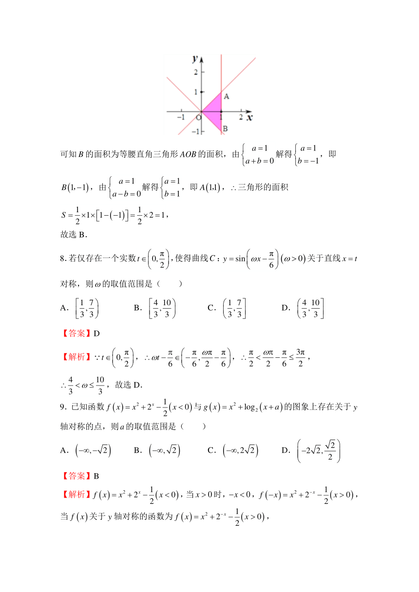 普通高等学校2018年招生全国统一考试临考冲刺卷（三）+理科数学+Word版含解析