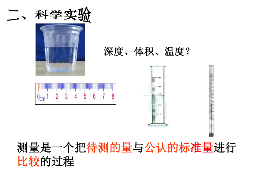 第1章  科学入门（观察和实验专题复习）