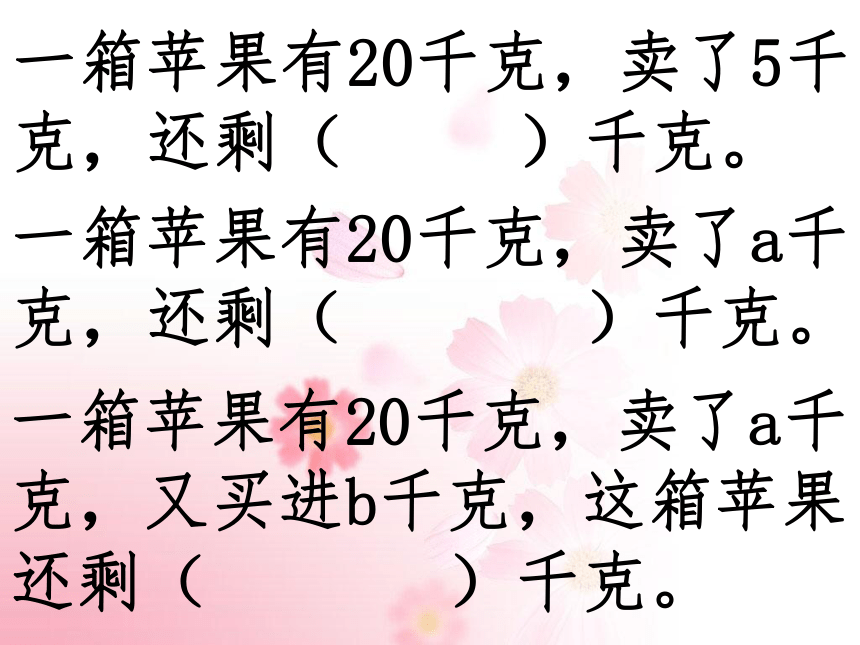 人教版数学五上用字母表示数(二)课件