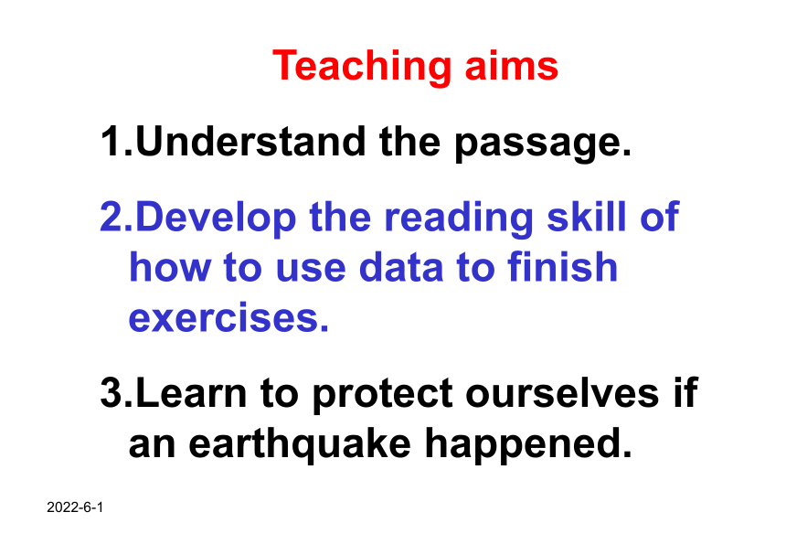 高一英语必修1Unit 4 Earthquakes课件（共28张PPT）