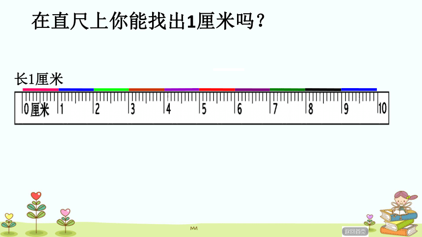 青岛版一年级下学期数学认识厘米课件共17张ppt