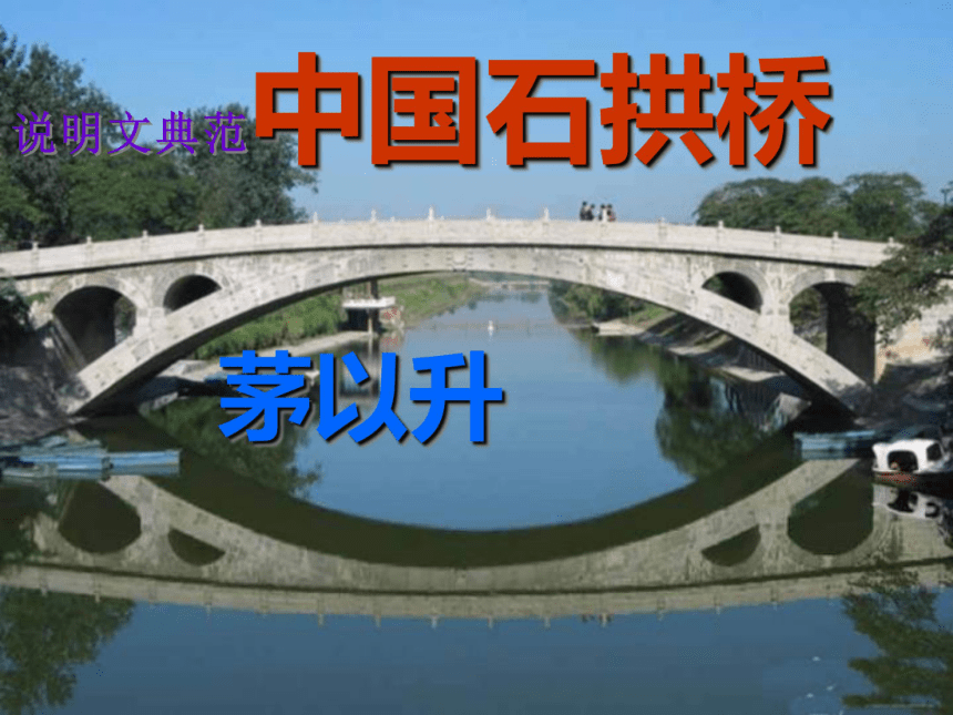 部编版八年级语文上册第17课《中国石拱桥》课件 （共82张PPT）